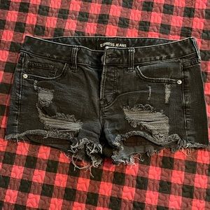 Express jeans shorties black